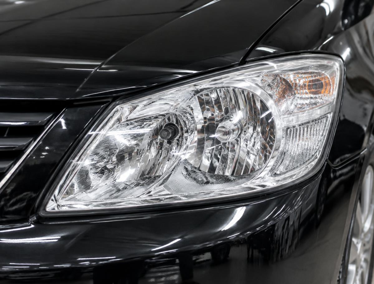 Clear restored vehicle headlight